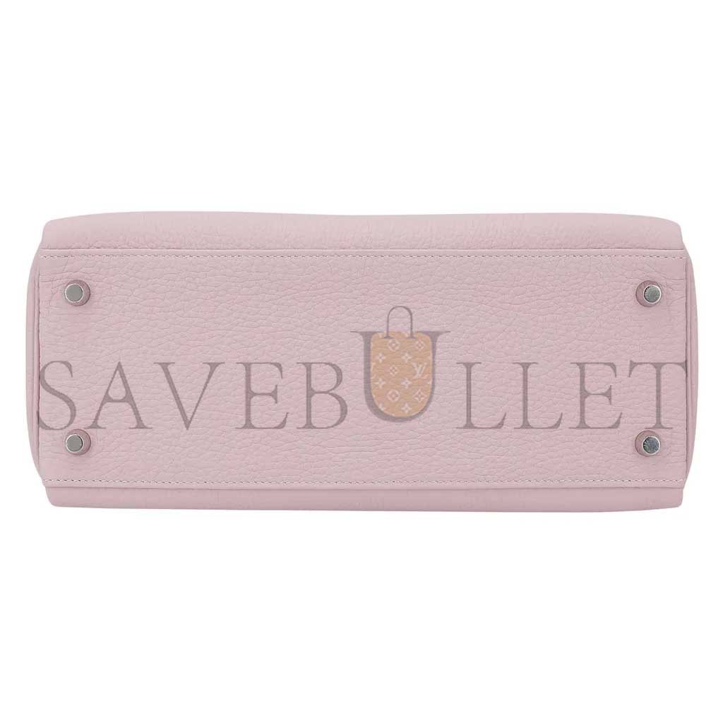 H**mes kelly 25 togo fantasy purple silver buckle (25*17*7cm)